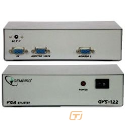 Gembird GVS122 Разветвитель сигнала VGA на 2 монитора (Gembird)