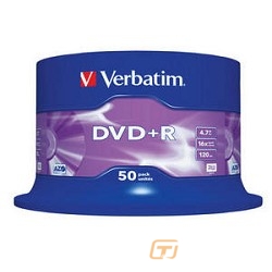 DVD+R, DVD+RW диски в упаковке Cake box  и Bulk