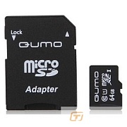 Micro SecureDigital 64Gb QUMO QM64GMICSDXC10U1