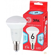 ЭРА Б0050700 Лампочка светодиодная RED LINE LED R50-6W-840-E14 R Е14 / E14 6 Вт рефлектор нейтральный белый свет