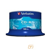 Verbatim Диски CD-R 50 шт. 48/52-x 700Mb, Cake Box (43351)