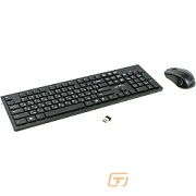 Клавиатура + мышь Oklick 250M Black USB беспроводная slim [997834]