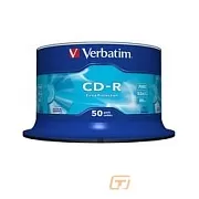 Verbatim Диски CD-R 50 шт. 48/52-x 700Mb, Cake Box (43351)